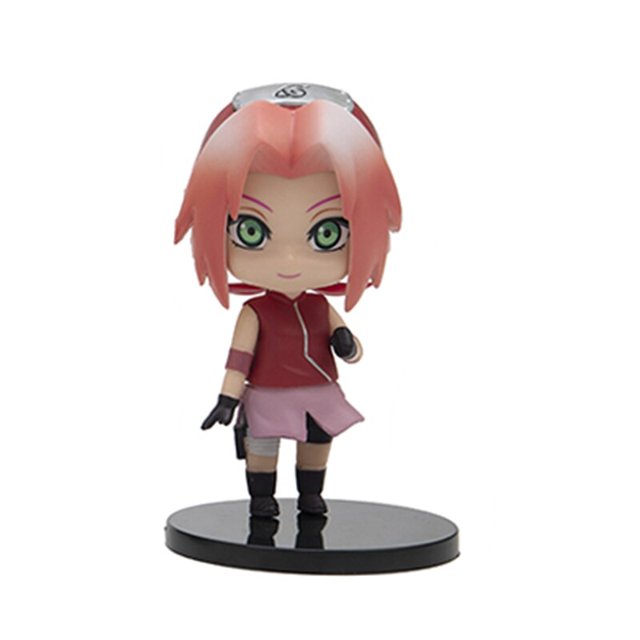 Naruto figuras de Anime modelo 9-10CM Uzumaki Naruto Hyuga Hinata Sakura Itachi Jiraiya Gaara Q versión de PVC lindo muñeca de los niños regalo Juguetes Fivean Figuras de anime