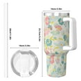 thumbnail image 4 of Pofeuu Watercolor Wildflowers Print 40oz Ice Bully With Handle And Straw Stainless Steel Vacuum Insulated Cup And 2 In 1 Straw Lid, 4 of 8