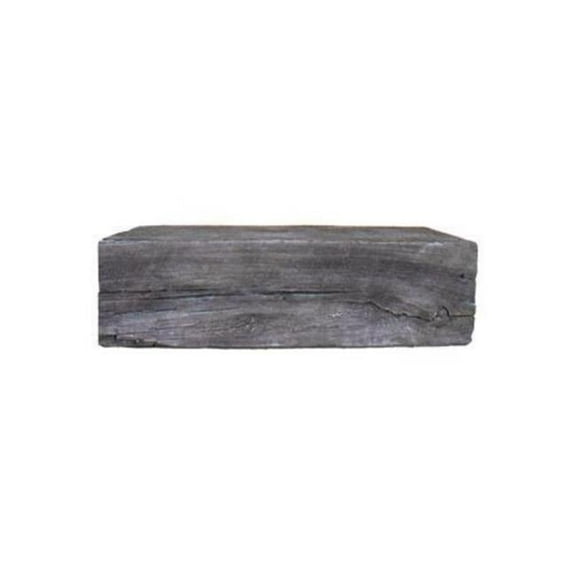 Lexington Hearth GM-2-LH-WG 2 ft. Extension Grist Mill Fireplace Mantel, Weathered Gray
