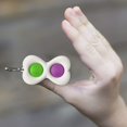thumbnail image 4 of 2021 New Fidget Dimple Toy Keychain Pendent, Silicone Bubbles Flipping Board Toy, Stress Relief Simple Sensory Dimple Toy for Concentration Training, Hand Exercise Educational Toy for Kid Adult (#22), 4 of 6