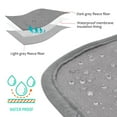 thumbnail image 3 of Catalonia Waterproof Blanket, Pee Proof Couch Sofa Bed Protector Cover for Baby, Super Cozy Plush Fleece Warm Sherpa Lining Throws and Blankets for Boating Camping, Grey, 60" x 80", 3 of 8