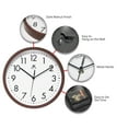 thumbnail image 6 of Infinity Instruments 12" Walnut Finish 12 inch Wall Clock, 6 of 6