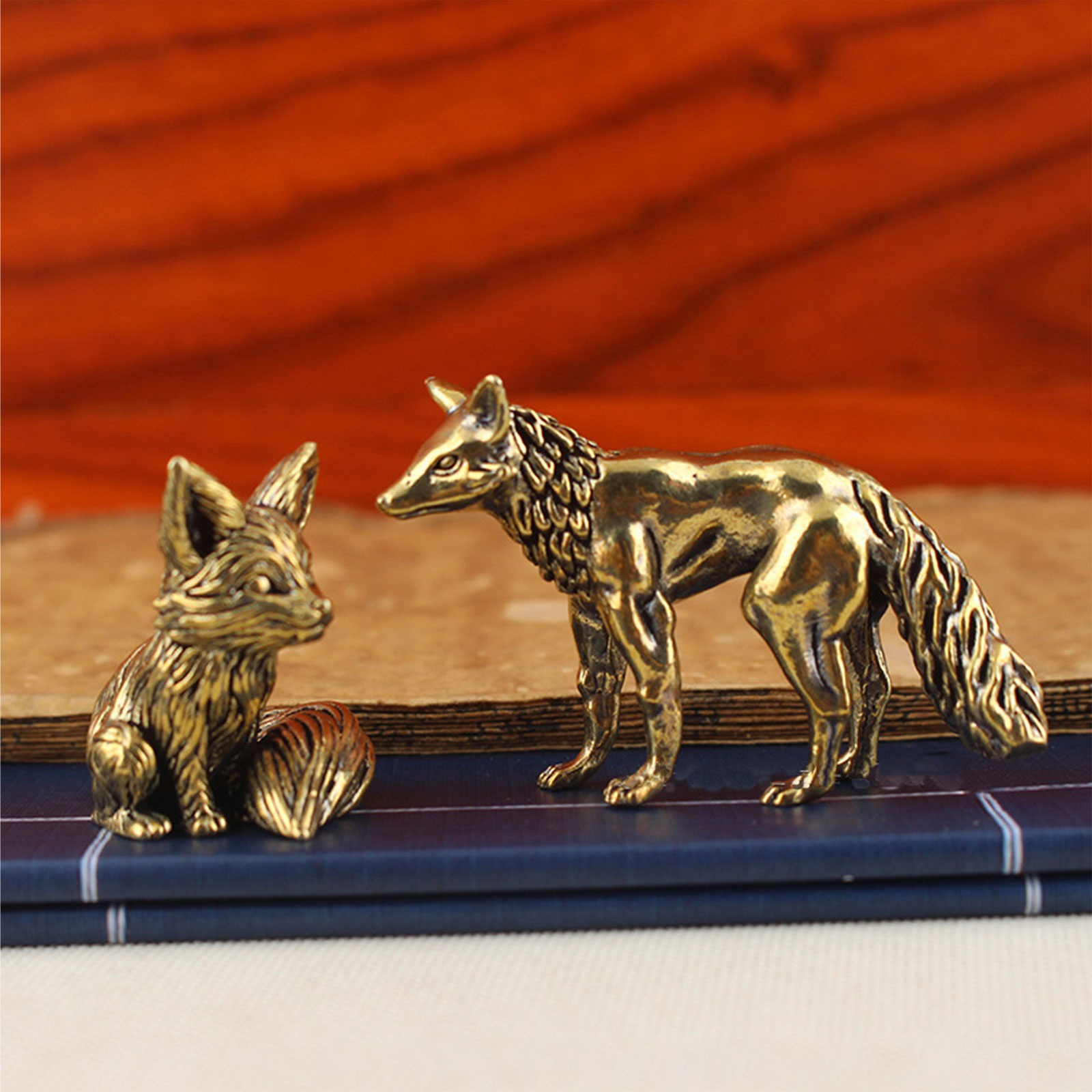 FIGURINE ANIMAL EN laiton statue de vache pour décoration de maison ou de burea EUR 6,47