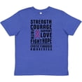 thumbnail image 3 of Inktastic Cystic Fibrosis Awareness Strength Courage Support Youth T-Shirt, 3 of 5