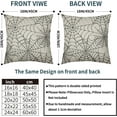 thumbnail image 4 of Cream Halloween Spiderweb Pillow Covers 18x18 Set of 2 Black Web Outdoor Decorative Throw Pillows Halloween Scary Themed Farmhouse Pillowcases Linen Cushion Case Decor for Home Sofa Couch Bed, 4 of 6
