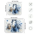 thumbnail image 3 of Horses with Bubbles Dish Drying Mat Dish Drainer Rack Mats Water Absorbent Non-Slip Easy Clean Heat Resistant for Kitchen Counter, 3 of 8