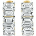 thumbnail image 2 of Pompeii 2 - 6 Ct Emerald Cut Diamond Hoops 14k Gold Lab Grown Women's Earrings 5/8", 2 of 4