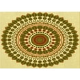 thumbnail image 1 of Ahgly Company Machine Washable Indoor Rectangle Transitional Dark Bronze Brown Area Rugs, 7' x 10', 1 of 7