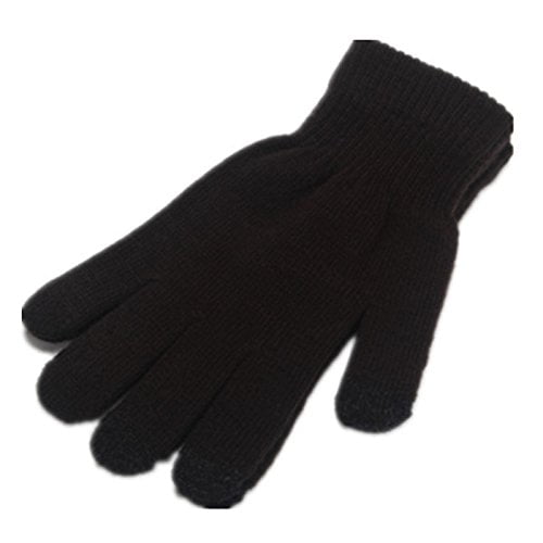 It's Ridic! Warm touchscreen / texting winter gloves, Black, One Size