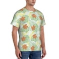 thumbnail image 2 of Vsdgher Tropical Flowers Print Men's Dry Fit Mesh Athletic Shirts Moisture Wicking Tennis T-Shirt Tops, 2 of 9