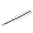 thumbnail image 2 of Hat Rack Strap, Windproof Space Saving Door Hat Clip Rack 16 Clips Rotatable  for Socks for Travel, 2 of 8