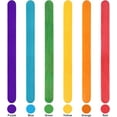 thumbnail image 2 of 200 Pcs Colored Popsicle Sticks, 4.5 Inch Colored Wooden Craft Sticks for DIY Craft Creative and Classroom Art Supplies, Ice Cream Sticks, Multi-Color Rainbow Craft Sticks for Home Art Projects, 2 of 5