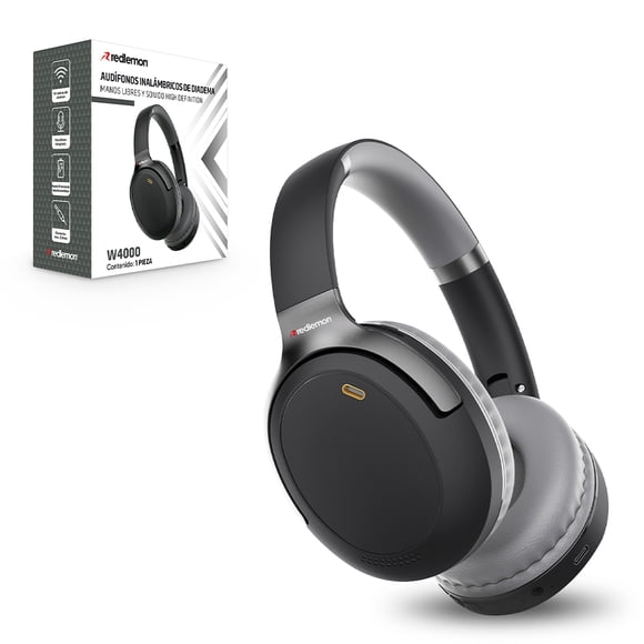 Audífonos Bluetooth Inalámbricos REDLEMON Sonido HD Diadema Manos Libres Plegables