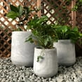 thumbnail image 2 of DurX-litecrete Lightweight Rounded Bottom Concrete Cylinder Outdoor Planter, 2 of 5