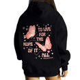 thumbnail image 2 of Pink Graphic Hoodie for Women 2024 Cute Preppy Sweatshirt Long Sleeve Drawstring Pullover Tops with Pockets, 2 of 5