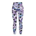 thumbnail image 5 of Renewold Paw Tie-dye Violet Blue Yoga Pants for Women with Pockets Full Length Workout Leggings High Waist Tummy Control Lounge Pants Activewear Fashion Womens Leggings, XS, 5 of 8