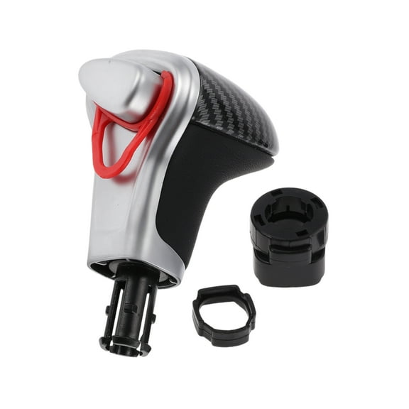 Unique Bargains Gear Shifter Knob Automatic Stick Shifter Knob for Audi A4 2007-2014 with Limiter Plastic Black 1 Set
