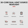 thumbnail image 5 of Cobear COB 10LED Headlamp Rechargeable Headlight Torch Work Light Bar Head Band Lamp, 5 of 7