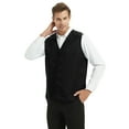 thumbnail image 6 of TOPTIE Adult Volunteer Work Vest Event Supermarket Apron Vests - Black, 6 of 8