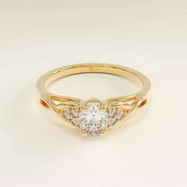 vylahjewellery Dainty Oval Cut 1.50 CT Moissanite Diamond Ring Attractive 14K White Gold Engagement Ring