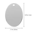 thumbnail image 5 of Soimiss 10Pcs Stainless Steel Dog Tags Oval Shape Plated Silver for Pet Collar Decoration and Identification, 5 of 6