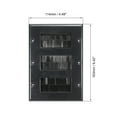 thumbnail image 2 of Brush Wall Plate Decoration Wall Panel Three Gang 163mmx114mm Black 2 Pcs, 2 of 4