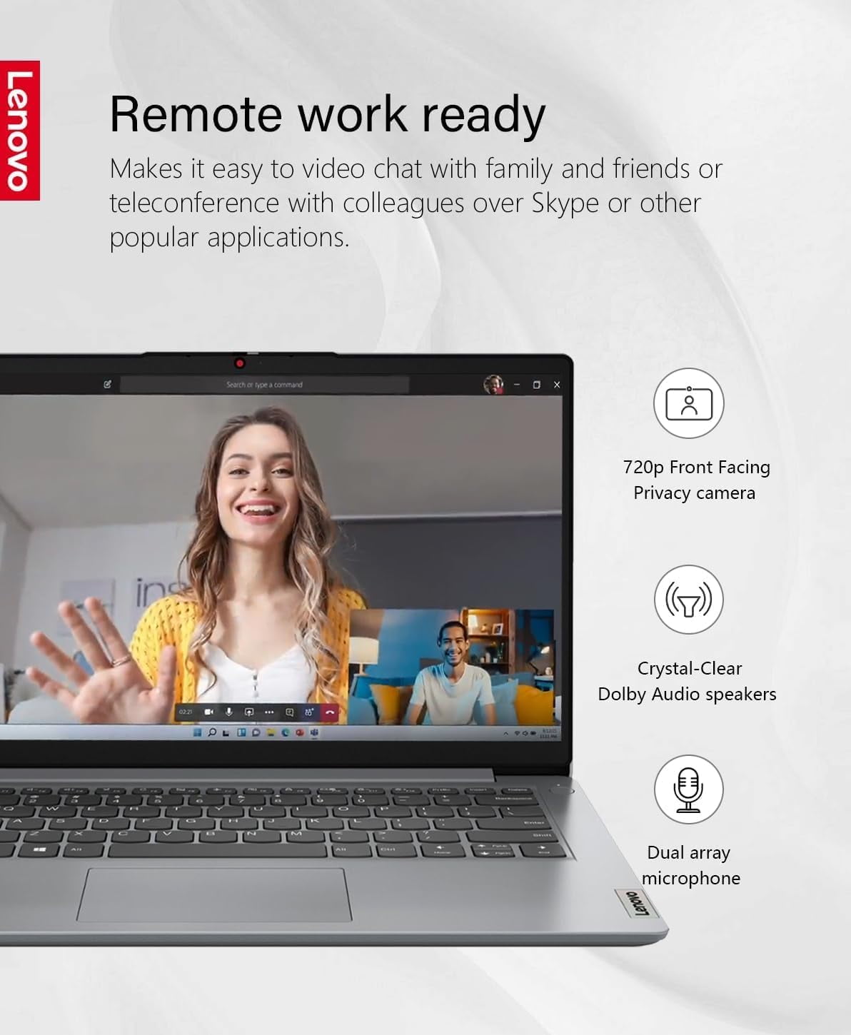 Lenovo IdeaPad 1 Business Laptop, 14" HD Display, Intel Celeron N4020, 4GB RAM, 128GB eMMC + 256GB SD Card, ‎Intel UHD Graphics, Wi-Fi 6, Bluetooth, Windows 11 Pro