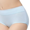 thumbnail image 3 of Bigersell Women's Panties Clearance Womens Boy Shorts Underwear High Cut Panty Style P-667 Cotton Boyshort Panties Ladies Thongs Briefs Mid Waist Women's Briefs Light Blue XL, 3 of 3