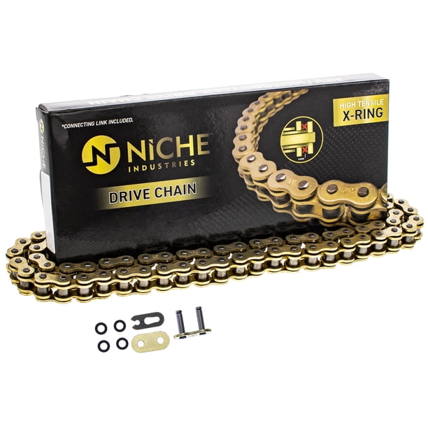 Niche Gold 420 X-Ring Chain 106 Links With Master Link Motorcycle