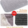 thumbnail image 3 of HSHDLDF Washable Stair Treads Non Slip Indoor Carpet with Skid Resistant Rubber Backing Specialized for Indoor Wooden Steps, Stair Rugs/Covers/Mats, 25.5×9.5 Inch, Grey, 3 of 7