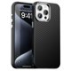 thumbnail image 1 of For iPhone 14 Pro Max Case Cell Phone Hybrid Back Cover Carbon Fiber Texture - Black, 1 of 5