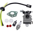 thumbnail image 1 of Carburettor For 52cc 49cc 43cc Strimmer Carbu Kit With Gasket, Hose, Spark Plug And Fuel Filter (1 Set), 1 of 5