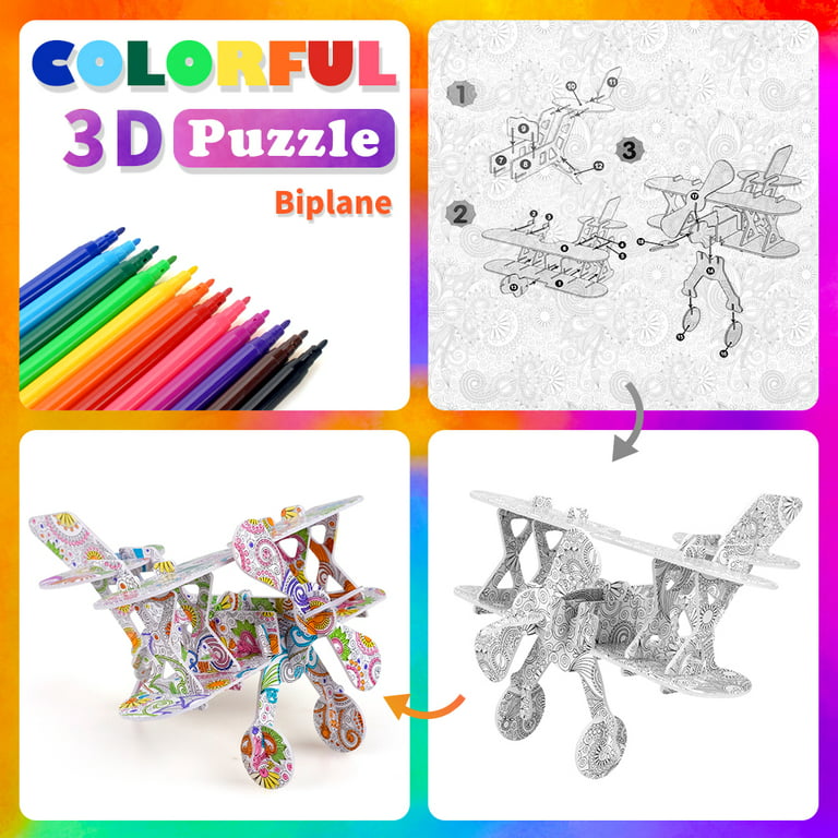 Dream Fun Art and Crafts Kit for kids, 3D Puzzles for Kids Crafts Kits for  Boys Girls Toy Age 6-12 Preschool Kindergarten Painting Crafts for Kids Age  9 10 11 12 Birthday