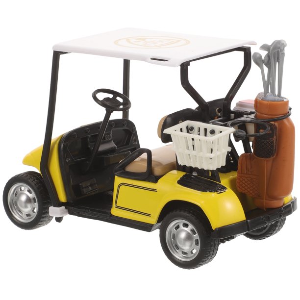 Figura decorativa de carrito de golf en miniatura para escritorio