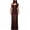 Coffee, variant on Women's Shiny Satin formal Dress, Asymmetric One Shoulder Cowl Neck Ruched Side High Waist Solid Bodycon Midi Dress for Wedding Guest Prom Club Dinner Outfit Wine XL(XL)