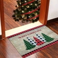thumbnail image 5 of Christmas Doormat Outdoor Entrance Non-Slip Christmas Front Door Mat Xmas Decorative Washable Winter Holiday Welcome Doormat 17"x30" Merry Christmas Decor for Indoor Outdoor, 5 of 6