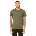 thumbnail image 1 of Bella Canvas Mens CVC Jersey Tee, 2XL, Heather Olive, 1 of 3