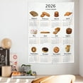thumbnail image 5 of Wall Hanging Tapestries 2026 Calendar Wall Hanging Cloth Background Photo Props Calendar Tapestry Home Decor, 5 of 7