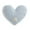 Soft Blue, variant on Soft Blue Heart Shaped 10 x 11 inch Plush Polyester Decorative Throw Giving Pillow