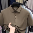 thumbnail image 6 of COSFO Solid Men's Polo Shirts Short Sleeve Work Golf Shirt Pullover Casual Business Slim Fit Collared Tops, 6 of 6