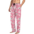 thumbnail image 4 of Top-kevin Halloween Ghost Pumpkin Pink Pajama Pants for Men PJs Bottoms Sleep Lounge Pants with Pockets, 4 of 14