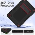 thumbnail image 5 of BMOUO Case for All-New Amazon Fire HD 8 & HD 8 Plus Tablet (Only 12th Gen,2024/2022), Layer Duty Shockproof Rugged Case with Kickstand, Black+Red, 5 of 7