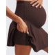 thumbnail image 4 of Falda CRZ YOGA Butterluxe Maternidad de Cintura Alta Marrón XS, 4 of 4