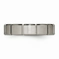 thumbnail image 3 of Titanium Brushed/Polished Grooved Ring Size: 8; for Adults and Teens; for Women and Men, 3 of 6