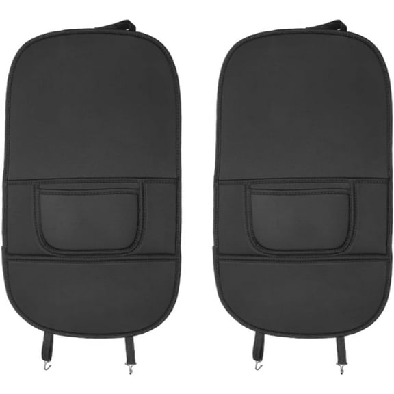 2 Pcs Car Seat Kick Mats Back Seat Protector Universal, Car Leather Kick Mats, Car Seat Back Protection Pad Anti-Kick Scratch Resistant