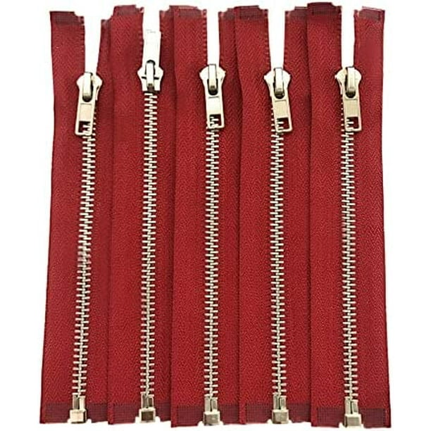 3 Inch 36 Inch Silver Separating Jacket Zippers, 5 Teeth Zippers, Y