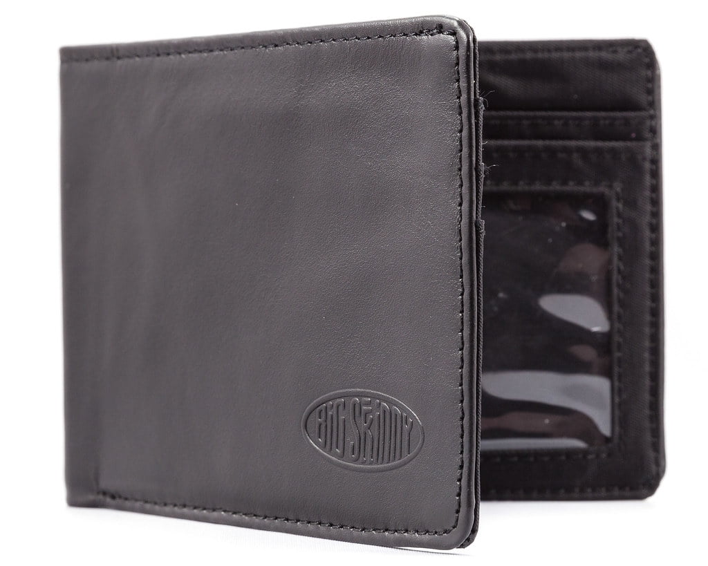 Big Skinny Thin Leather Multi Bifold Wallet