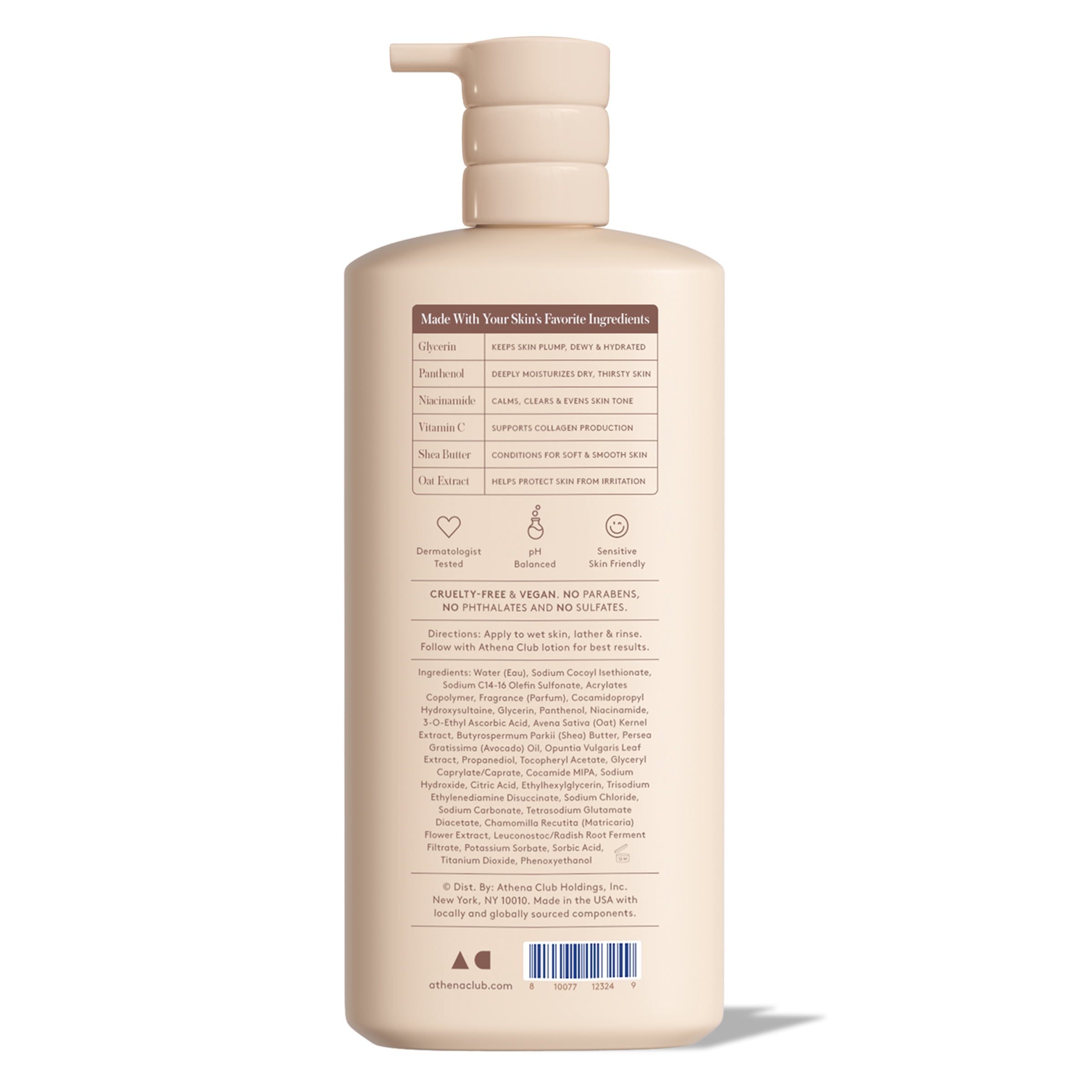 Athena Club Skin Replenishing Body Wash - Golden Vanilla - 18 fl oz