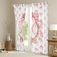 thumbnail image 3 of Homewish Kids Personalized Gifts Black Out Curtains,Bowtie Latter R Curtains Pack of 2 (42x63 Each),Pink Bow Knot Bedroom Curtains For Girls Teens,Lightweight Room Decoration, 3 of 6