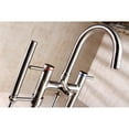 thumbnail image 4 of Kingston Brass KS8358DL Concord Freestanding Tub Faucet with Hand Shower, Brushed Nickel, 4 of 8